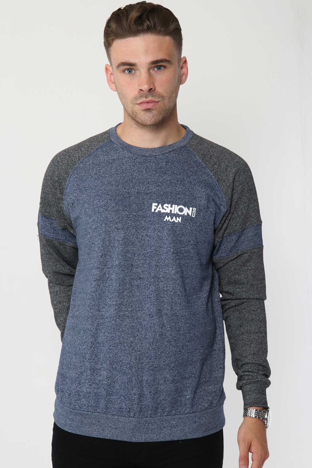 Royal French Sweatshirt Navy & Charcoal
