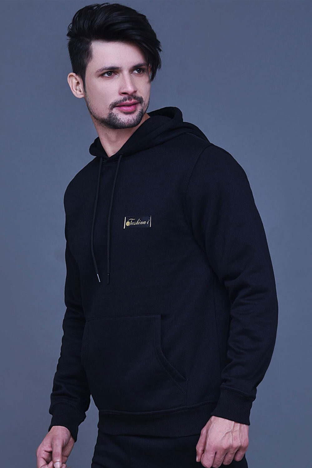 FASHIONi Royal French Hoodie Black - Image 2
