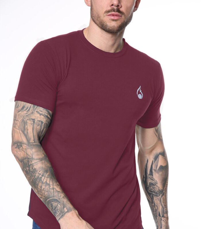 Signature Tee - Burgundy