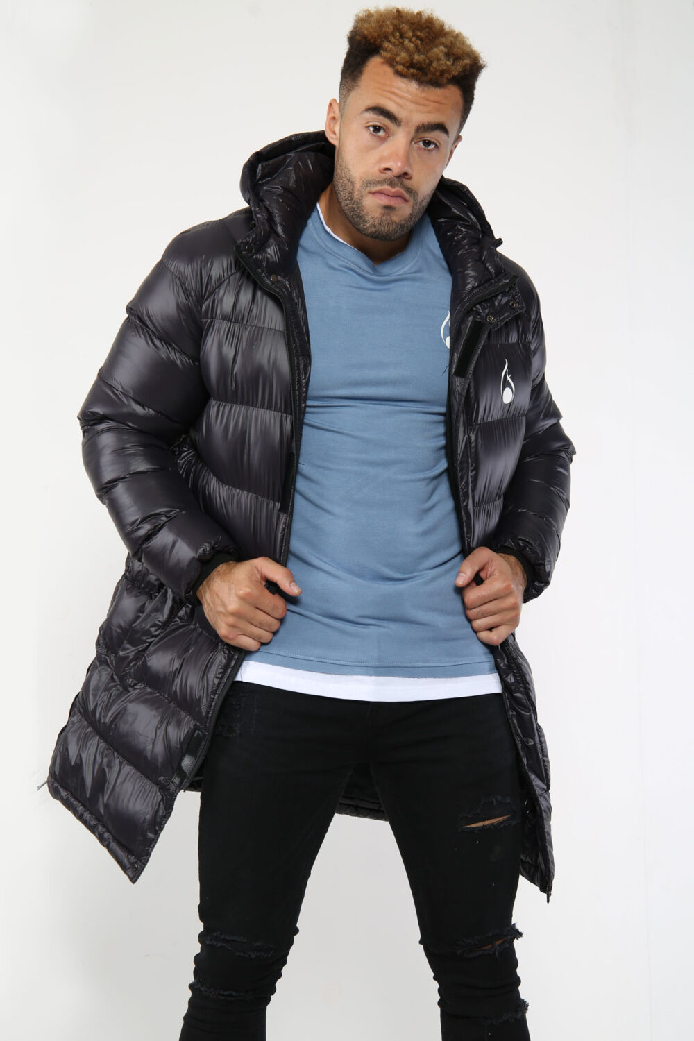 FASHIONi Long Black Puffer Jacket