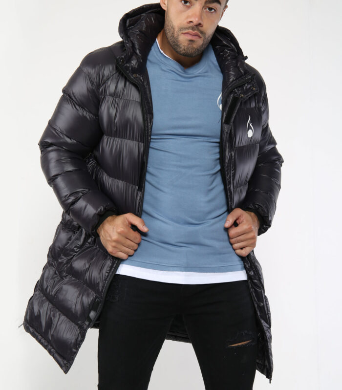 FASHIONi Long Black Puffer Jacket