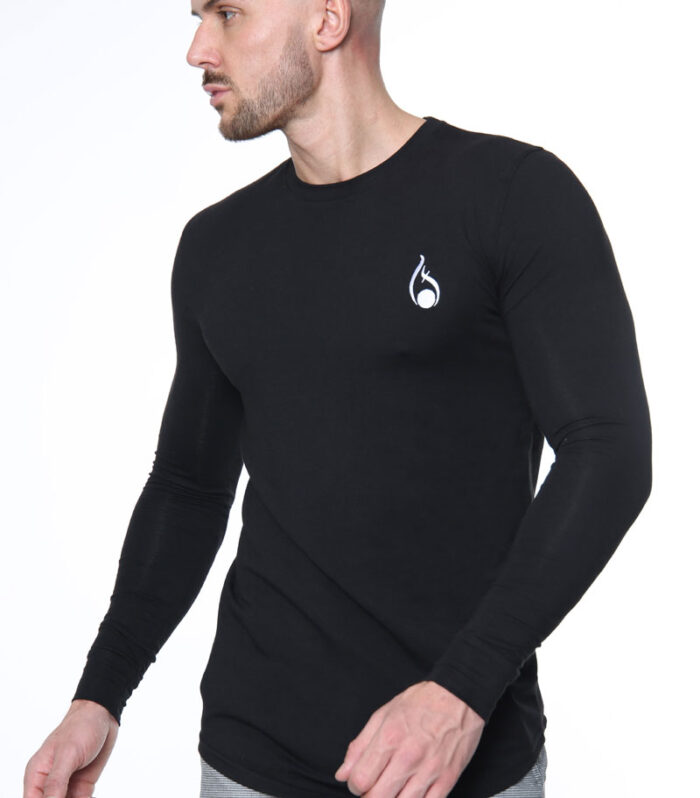 Signature Long Sleeve Tee – Black