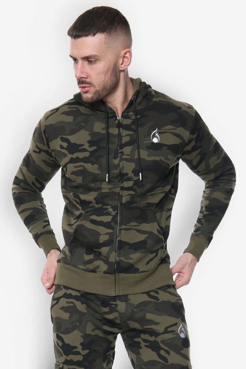 Viper Hoodie – Green Camo - Image 2