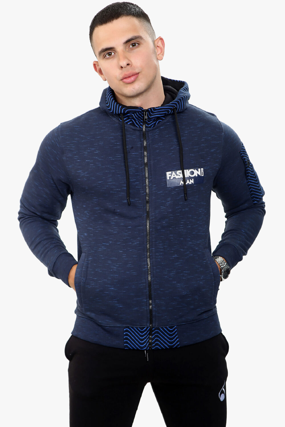 FASHIONi Zipper Hoodie RAWX – Navy