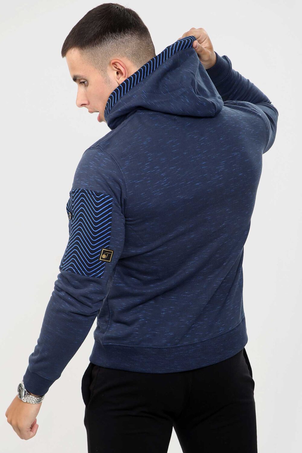 FASHIONi Zipper Hoodie RAWX – Navy - Image 3