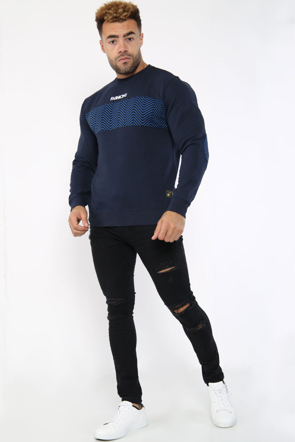FASHIONi Sweatshirt Wave Navy - Image 2