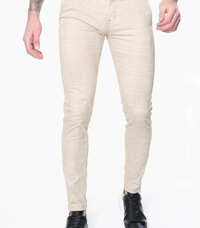 Vibe Chino - Beige Check