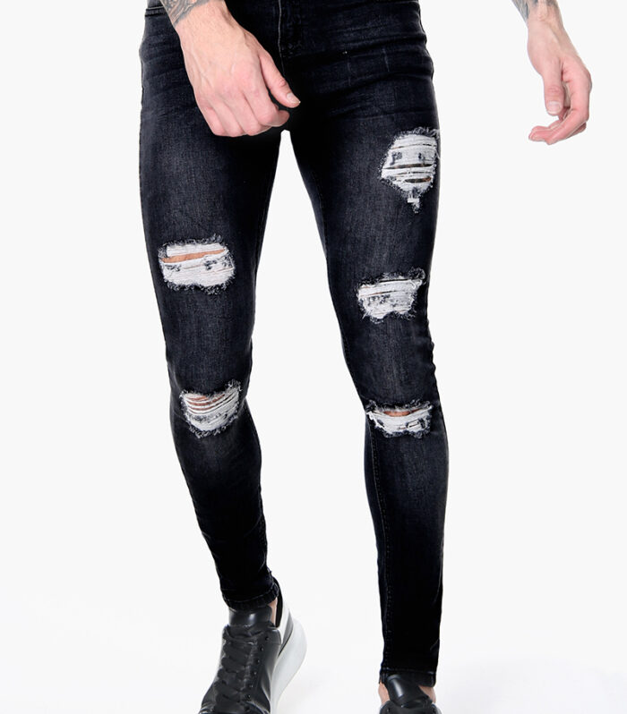 Mikado Denim – Ripped/Black