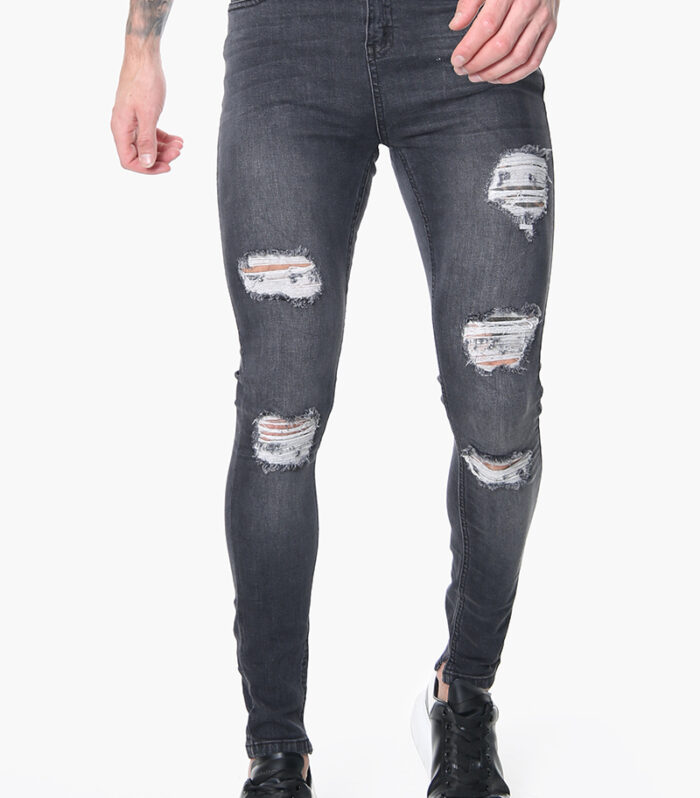 Mikado Denim – Ripped/Charcoal