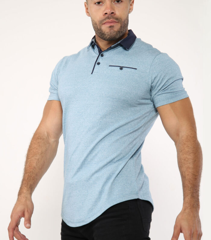 FASHIONi Rock Polo – Ice Blue