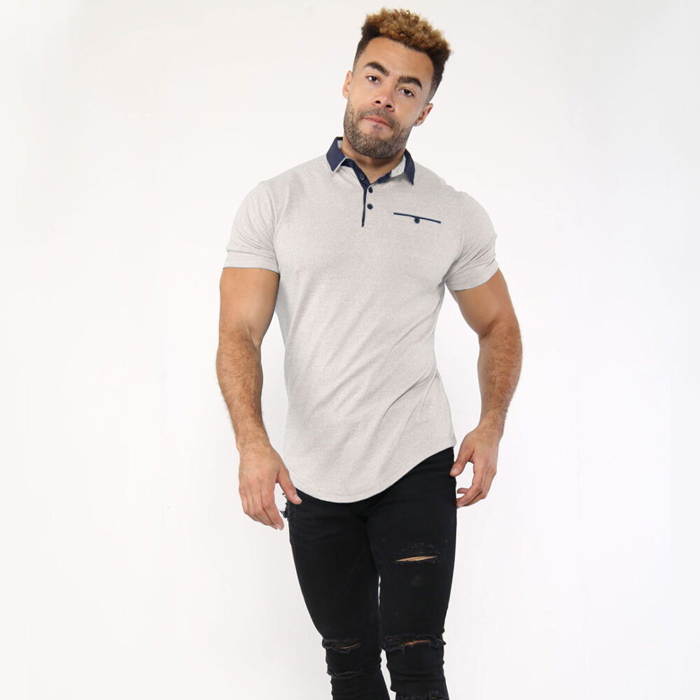 FASHIONi Rock Polo – Steel Grey - Image 3