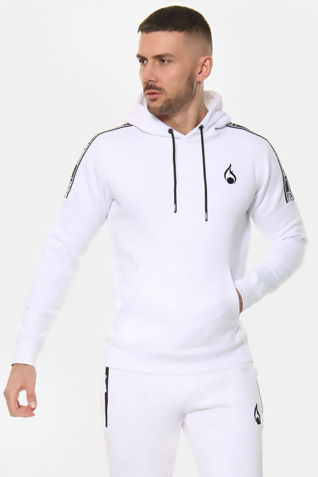 Royal Overhead Hoodie – White - Image 3