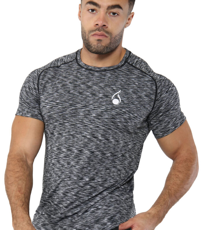 FASHIONi Chain Dark Grey Gym T-Shirt