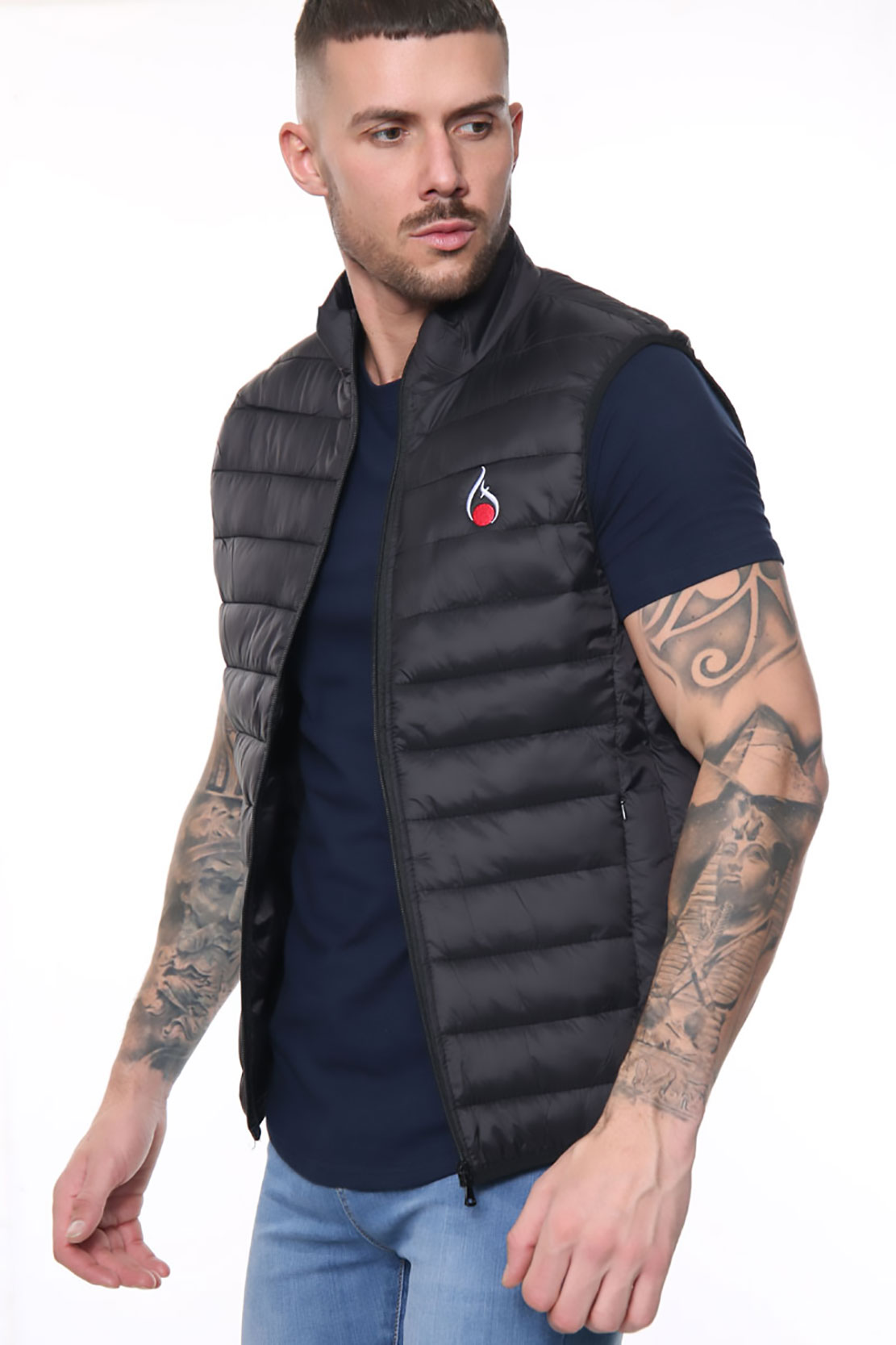 Neo Padded Body Warmer Black - Image 4