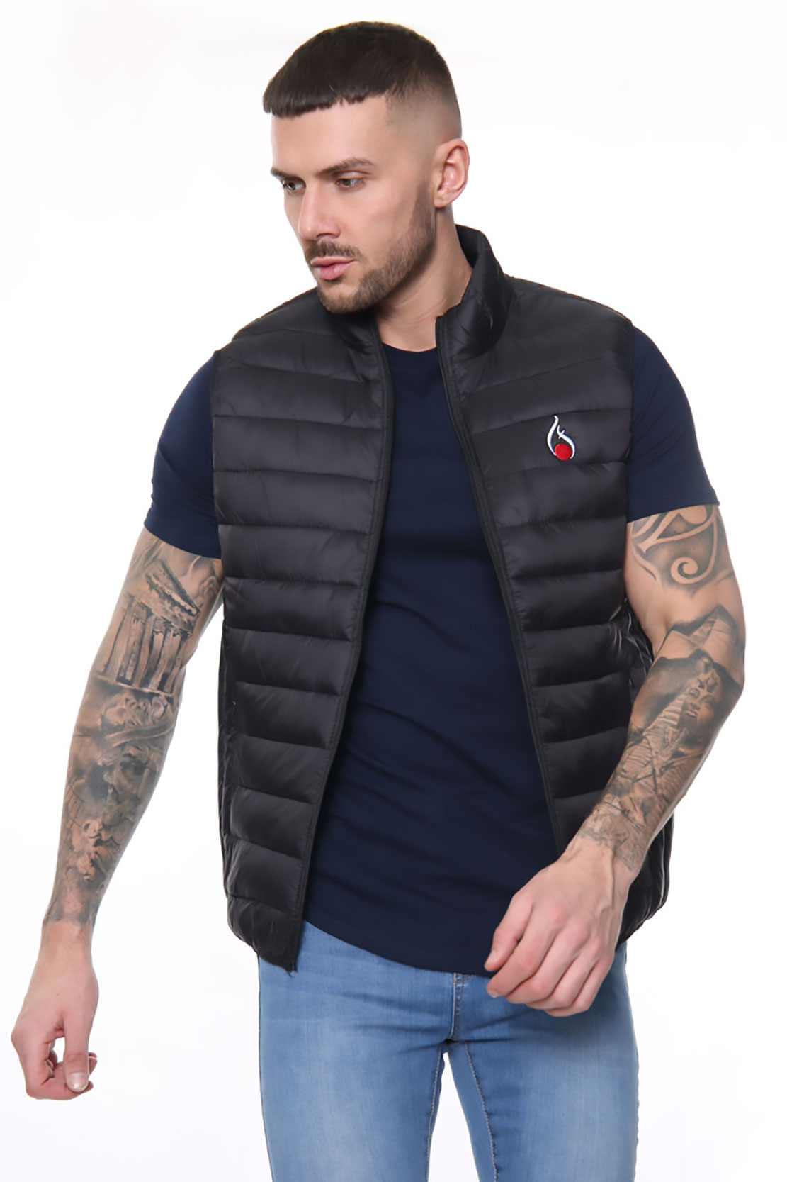 Neo Padded Body Warmer Black - Image 3