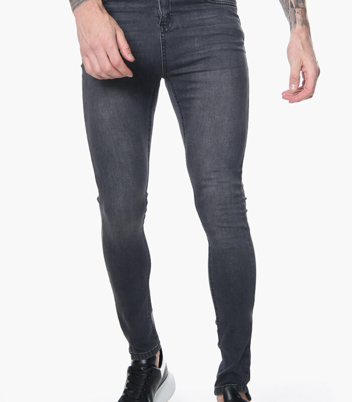 FASHIONi Plain Charcoal Skinny Jeans