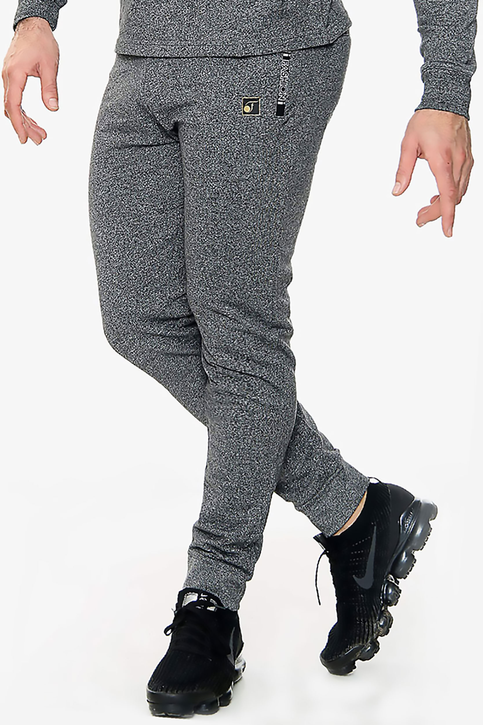 FASHIONi Royal French Joggers Charcoal - Image 2