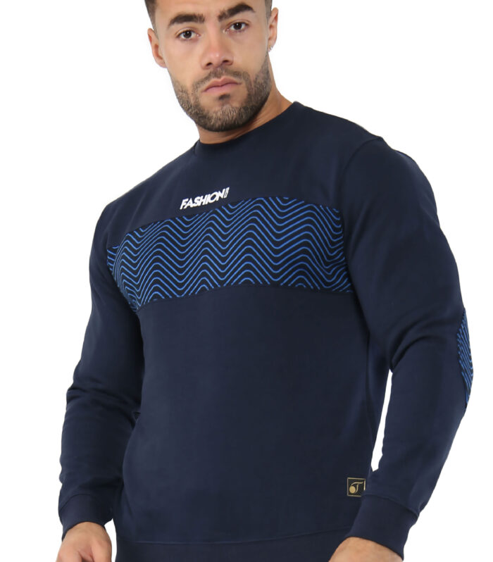 FASHIONi Sweatshirt Wave Navy