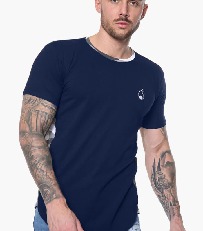 Prestige Tee – Navy/Camo
