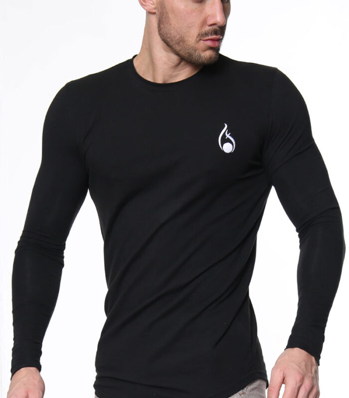 Signature Long Sleeve Tee – Black