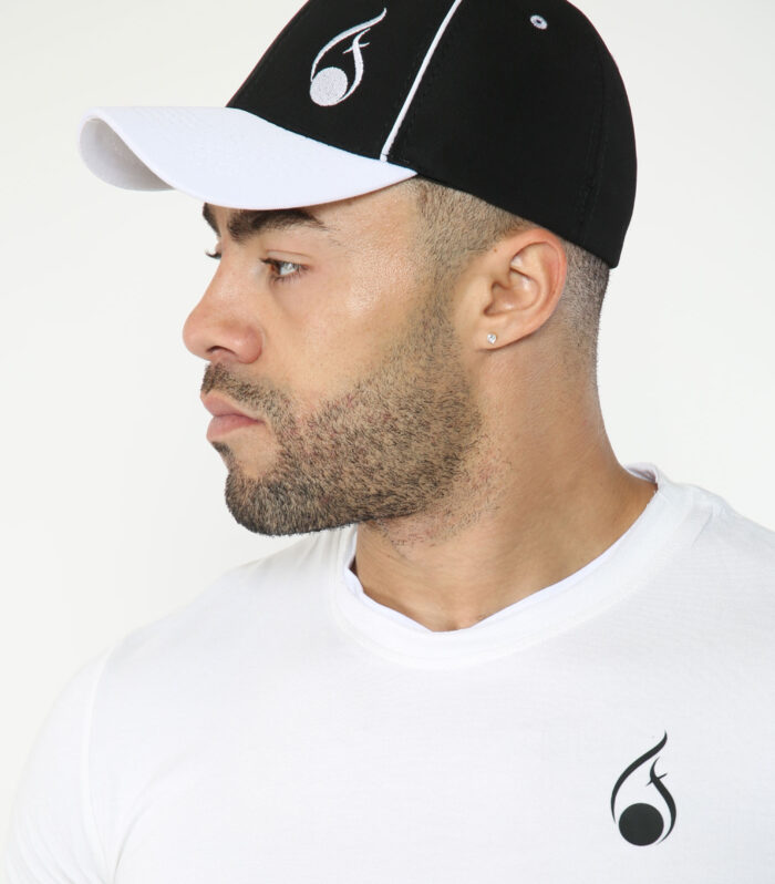 FASHIONi Contrast Peak Cap – Black/White