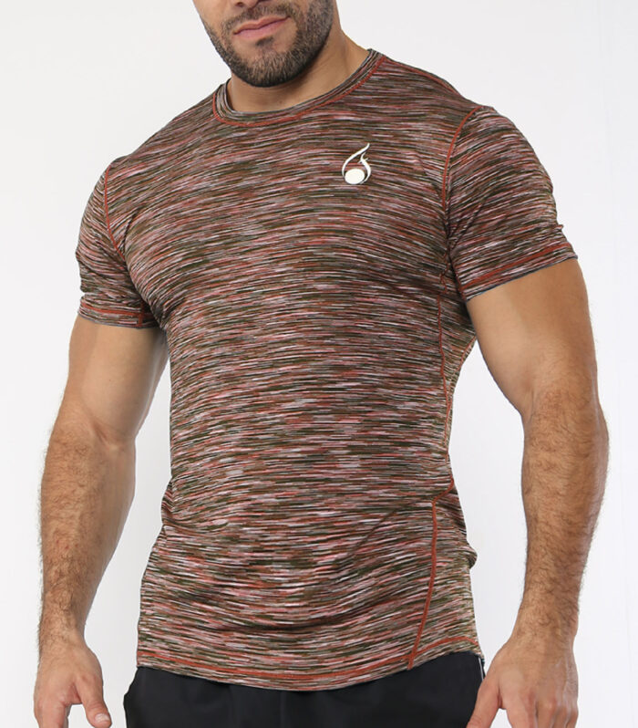 FASHIONi Chain Charcoal Gym T-Shirt