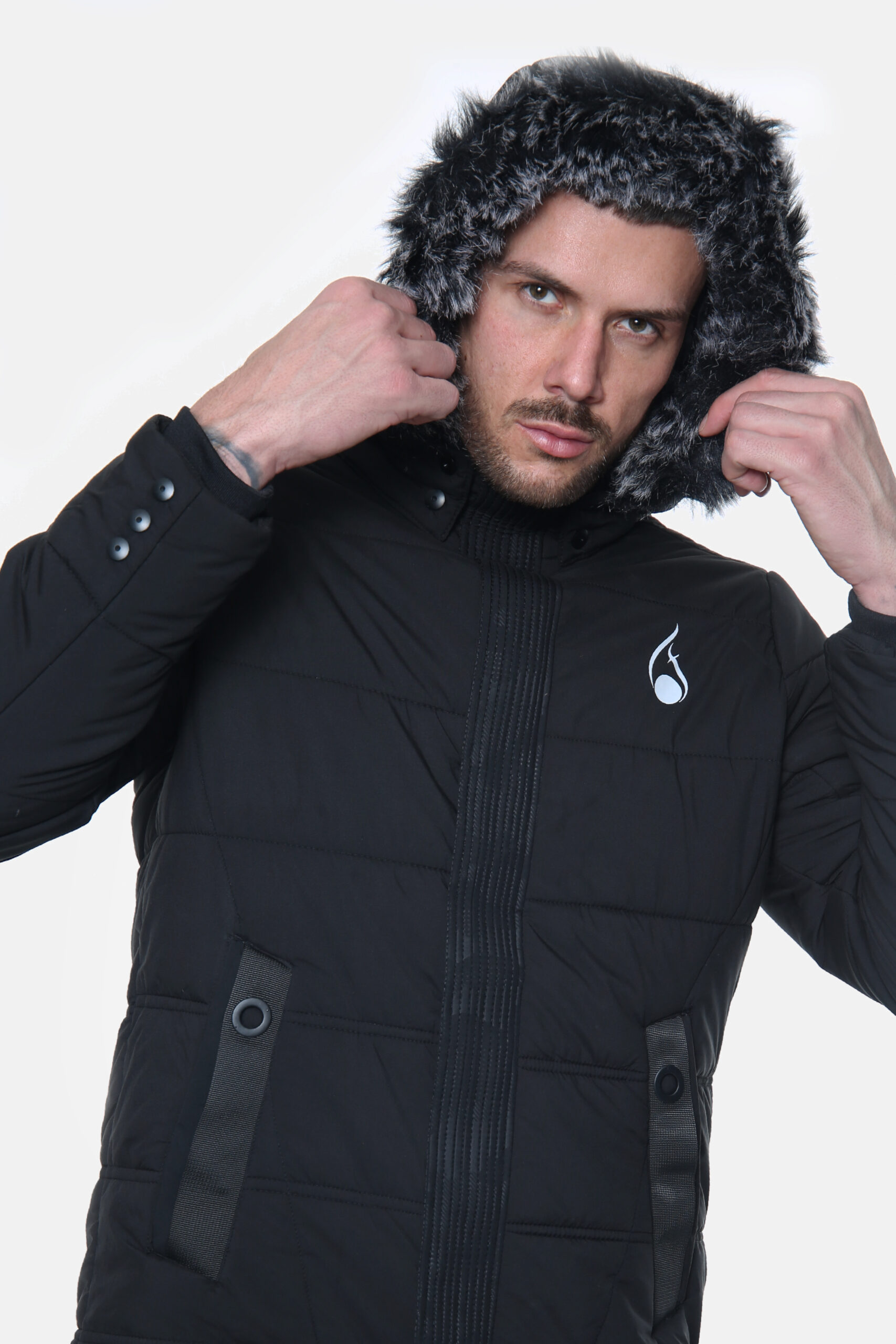 Icon Hooded Jacket – Black