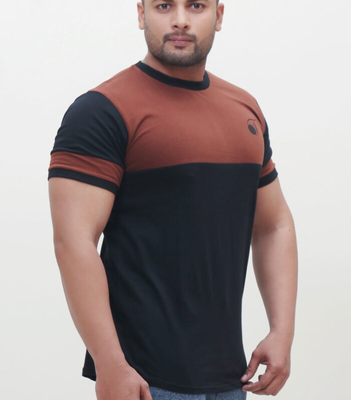 FASHIONi T-Shirt Nova Black & Chocolate