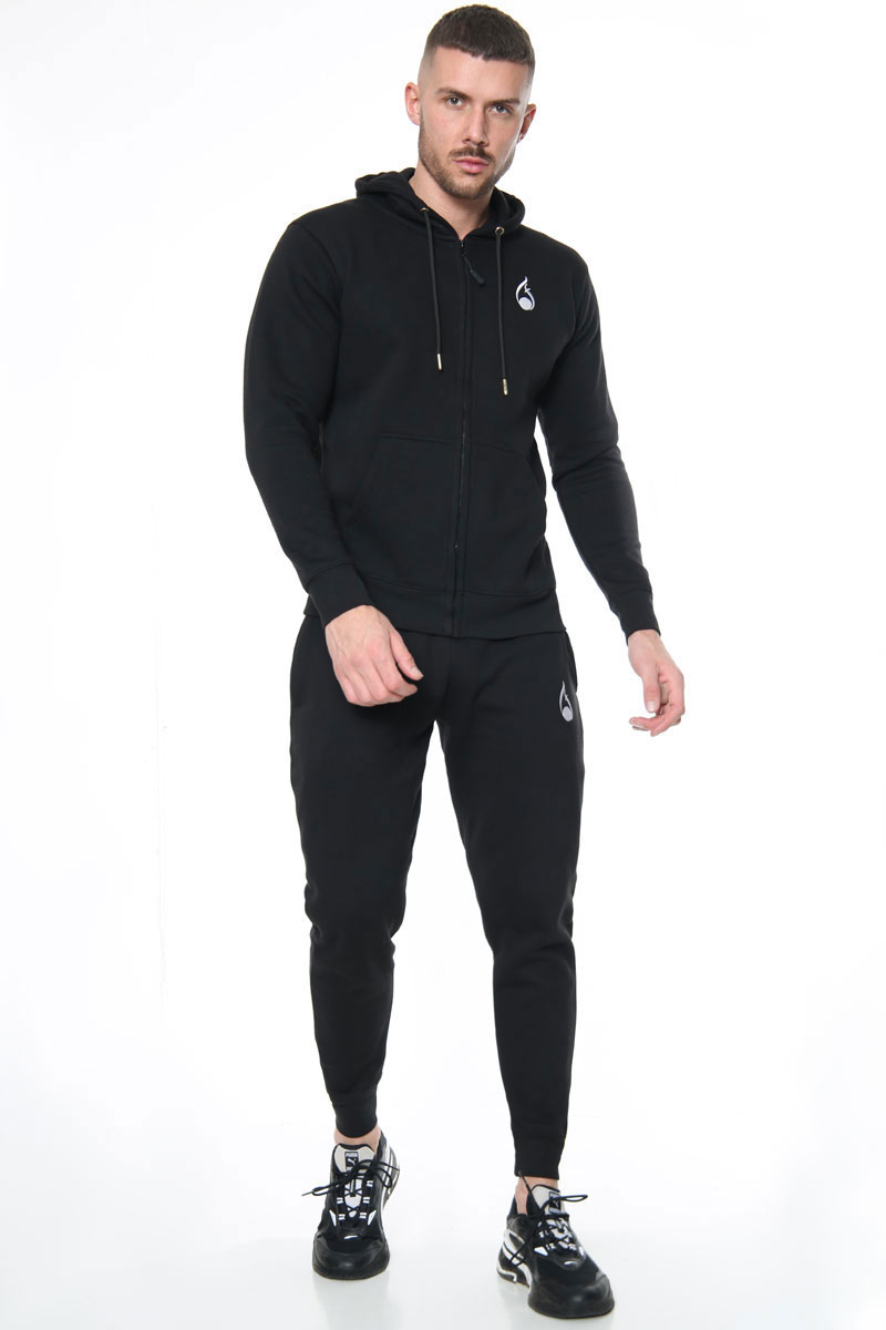 Signature Zipper Hoodie – Black - Image 3